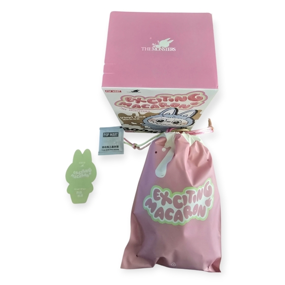 AUTHENTIC Exciting Macaron Vinyl Face Green Grape LABUBU With DUSTBAG POPMART - Picture 5 of 10